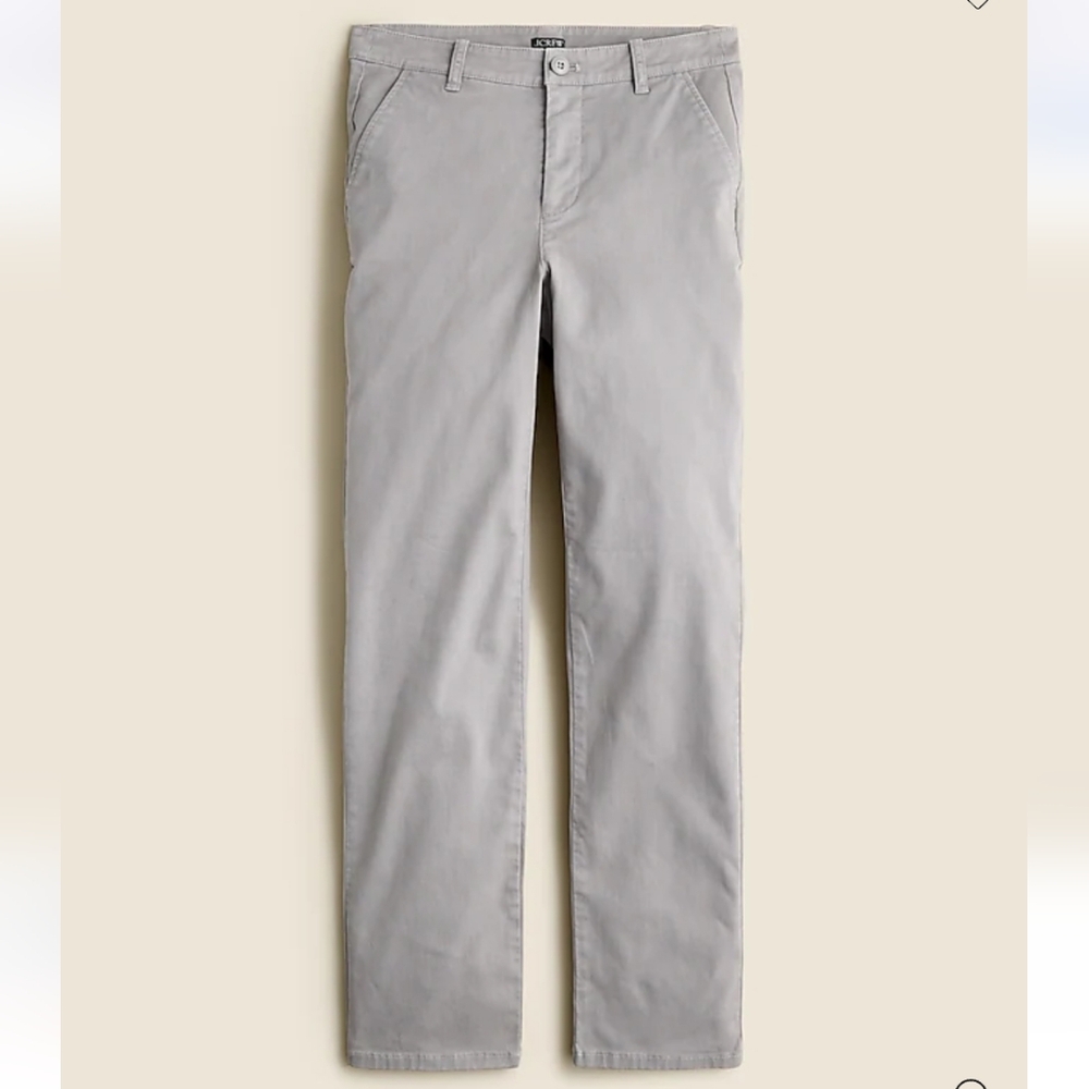 J.Crew Kate Straight-Leg Pant In Chino  In Vintage Dove Size 0 NWT